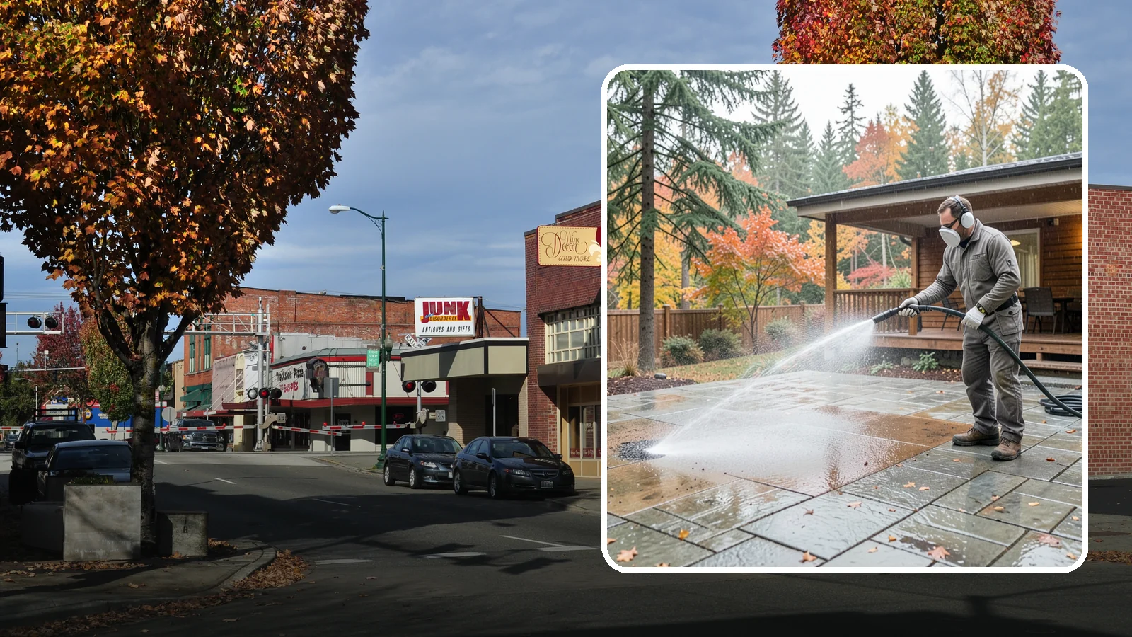 Patio Cover Cleaning in Puyallup, Pierce County, WA - We wash patio covers top and bottom to remove needle debris, moss, and the drip stains that shade structures collect.