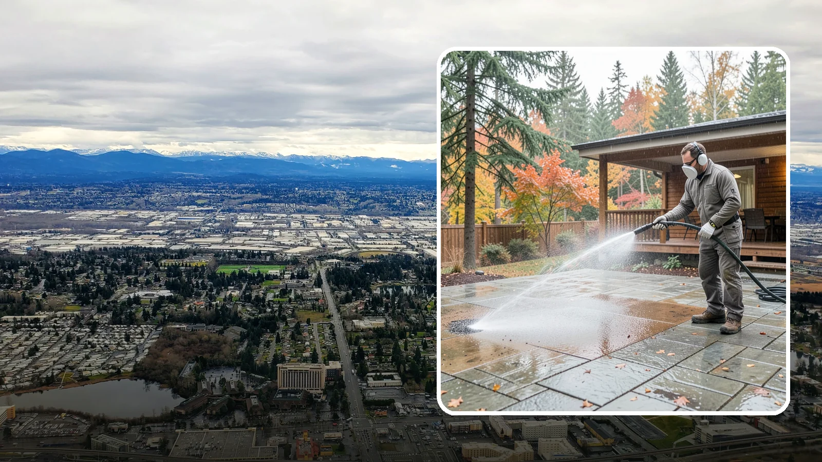 Patio Cover Cleaning in SeaTac, King County, WA - We wash patio covers top and bottom to remove needle debris, moss, and the drip stains that shade structures collect.