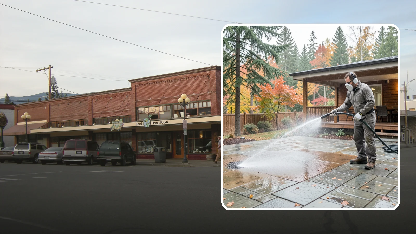Patio Cover Cleaning in Sedro-Woolley, Skagit County, WA - We wash patio covers top and bottom to remove needle debris, moss, and the drip stains that shade structures collect.