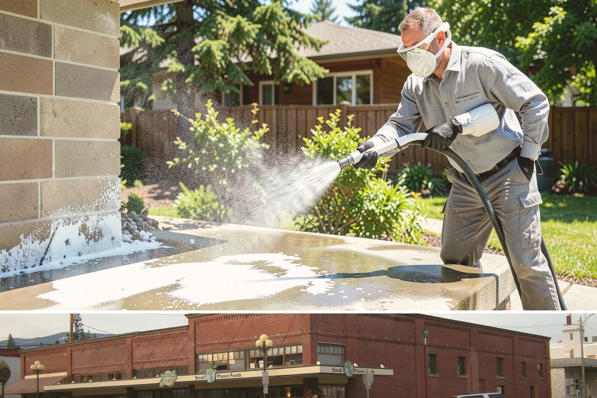 Patio Cover Cleaning in Sedro-Woolley, Skagit County, WA - Late spring cleaning clears winter debris and readies the patio cover for the outdoor entertaining season.