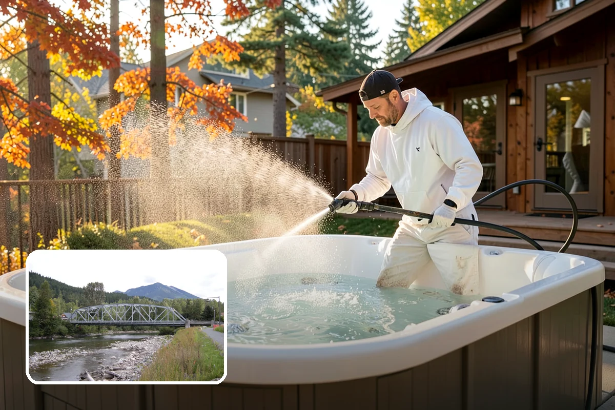 Patio Cover Cleaning in Skykomish, King County, WA - Clears heavy needle and moss buildup from the cover top