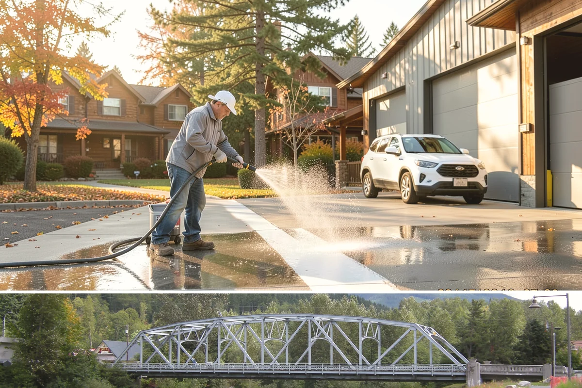 Patio Cover Cleaning in Skykomish, King County, WA - Late spring cleaning clears winter debris and readies the patio cover for the outdoor entertaining season.