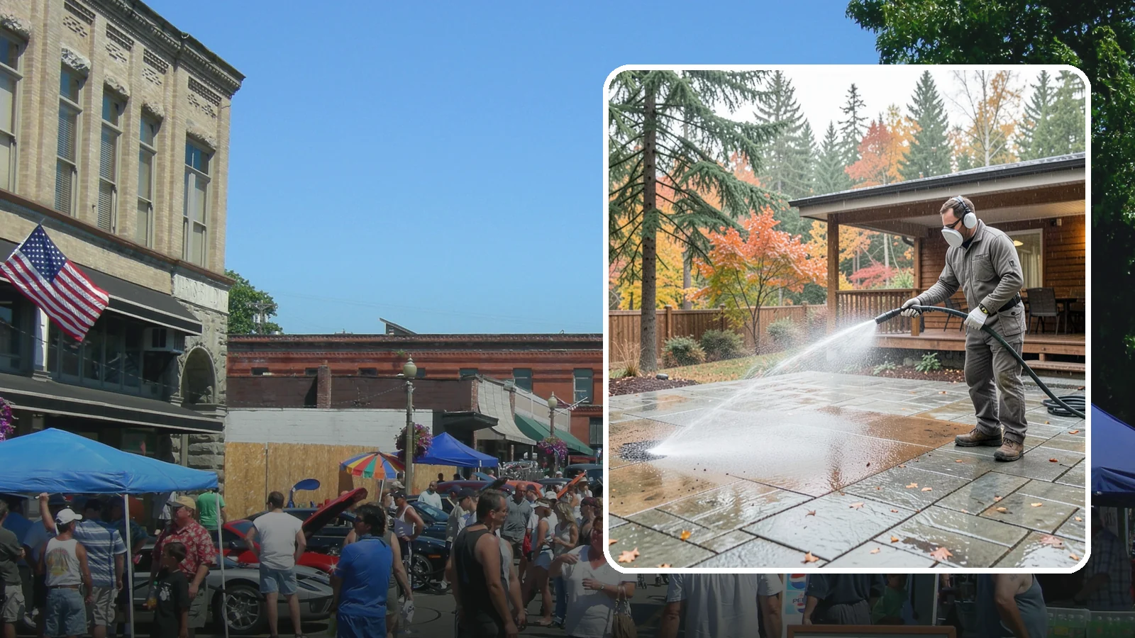 Patio Cover Cleaning in Snohomish, Snohomish County, WA - We wash patio covers top and bottom to remove needle debris, moss, and the drip stains that shade structures collect.