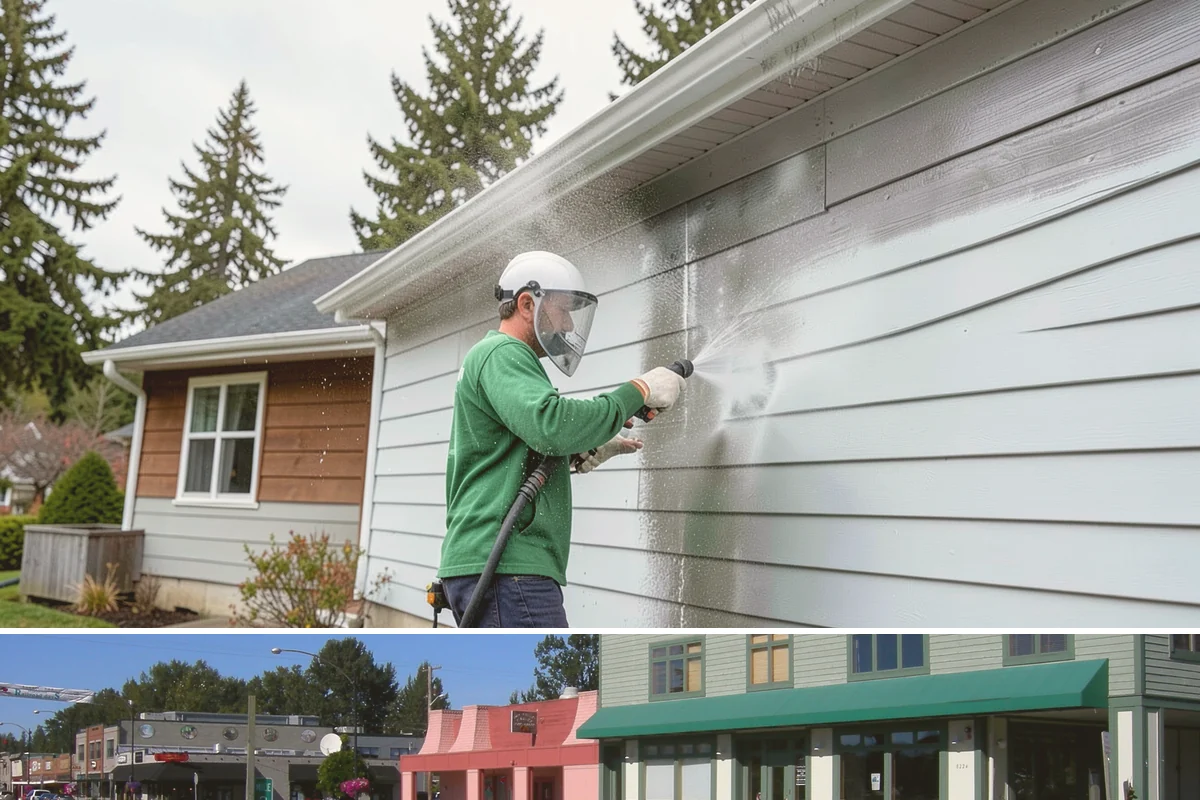 Patio Cover Cleaning in Snoqualmie, King County, WA - Late spring cleaning clears winter debris and readies the patio cover for the outdoor entertaining season.