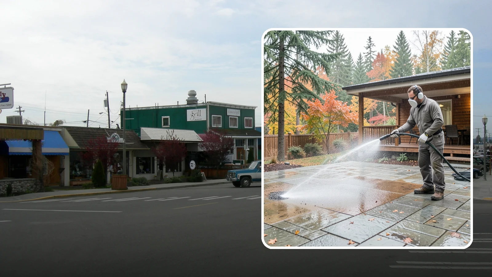 Patio Cover Cleaning in Stanwood, Snohomish County, WA - We wash patio covers top and bottom to remove needle debris, moss, and the drip stains that shade structures collect.