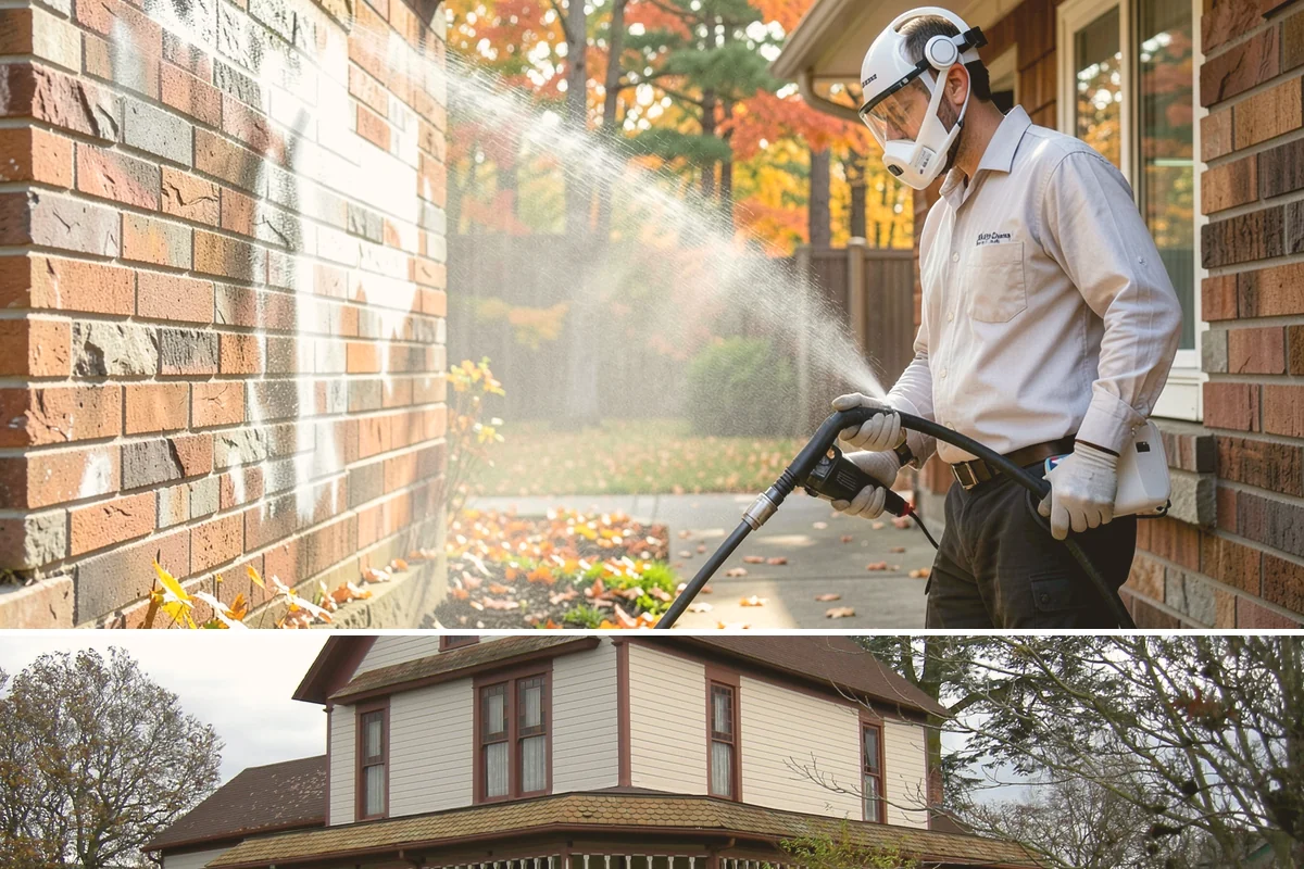 Patio Cover Cleaning in Sumner, Pierce County, WA - Late spring cleaning clears winter debris and readies the patio cover for the outdoor entertaining season.