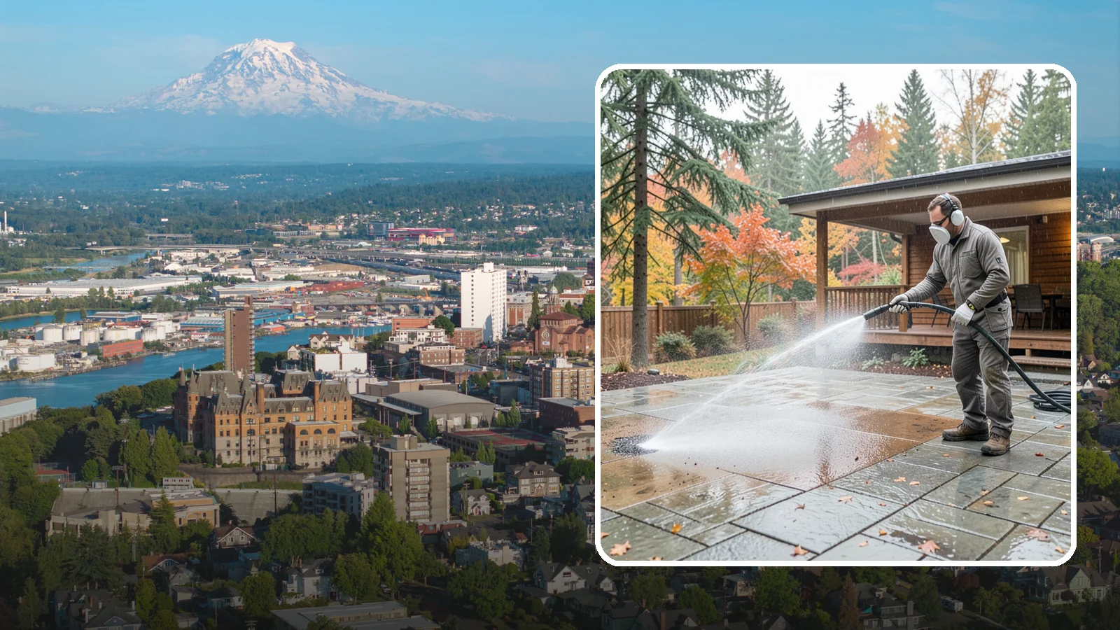 Patio Cover Cleaning in Tacoma, Pierce County, WA - We wash patio covers top and bottom to remove needle debris, moss, and the drip stains that shade structures collect.