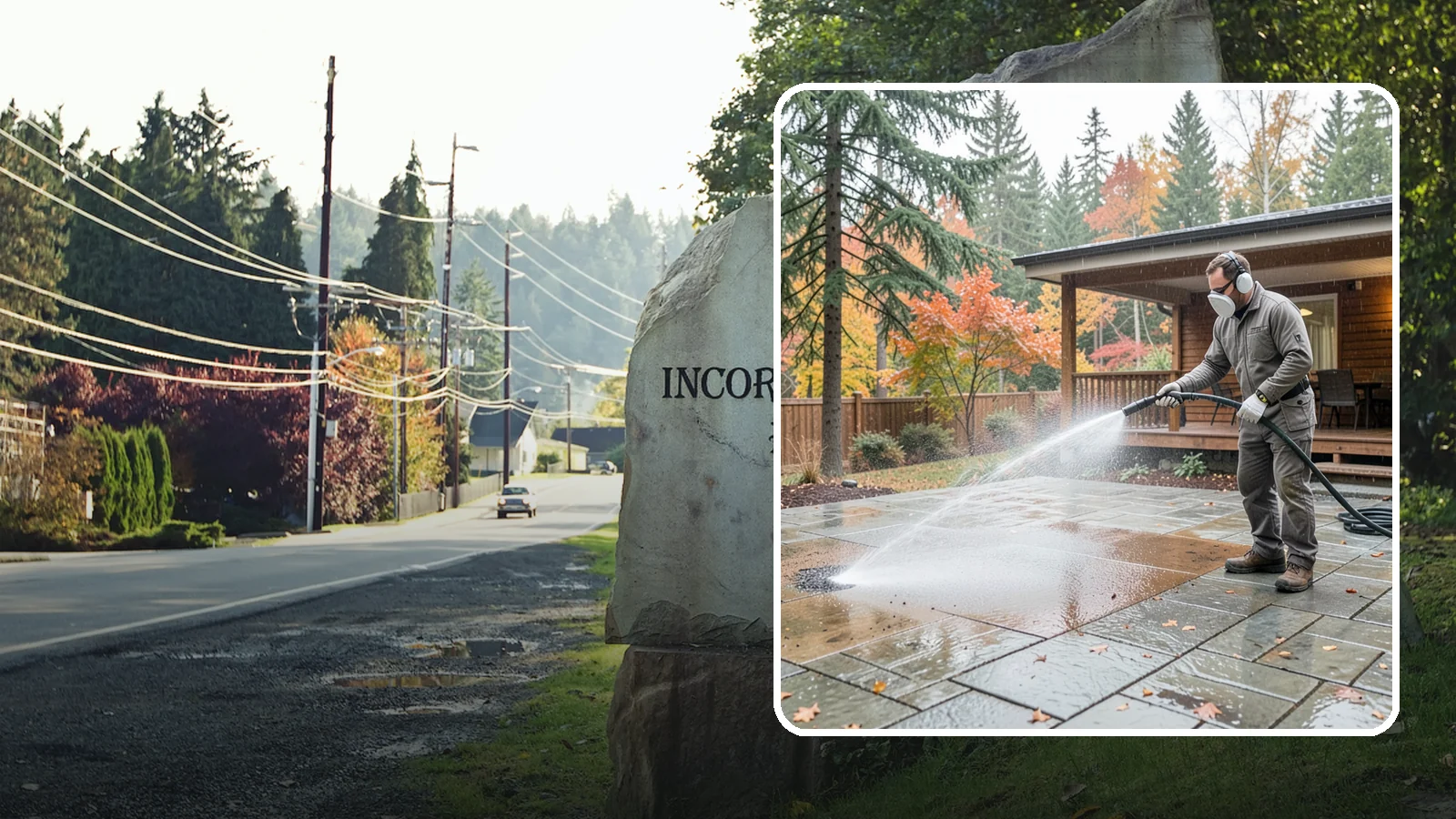 Patio Cover Cleaning in Wilkeson, Pierce County, WA - We wash patio covers top and bottom to remove needle debris, moss, and the drip stains that shade structures collect.
