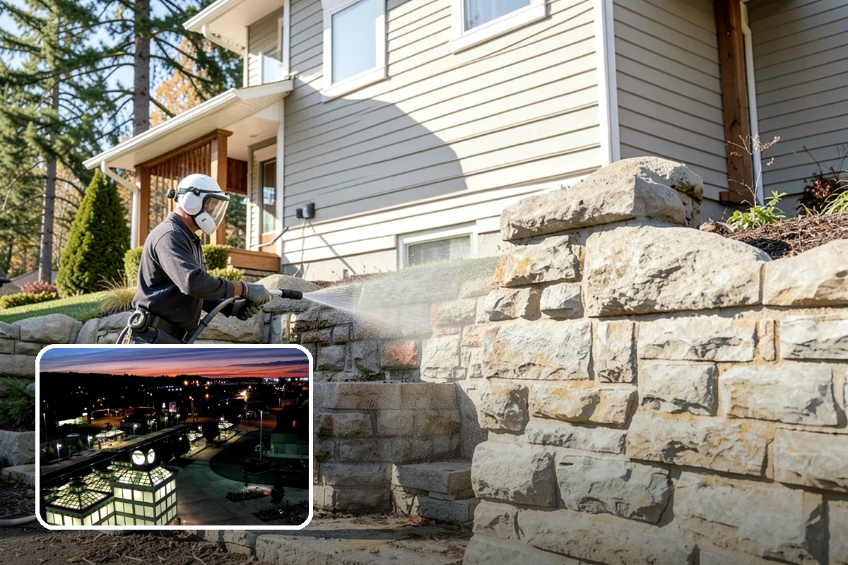 Patio Furniture Cleaning in Auburn, King County, WA - Removes the green algae film that thrives in western Washington humidity