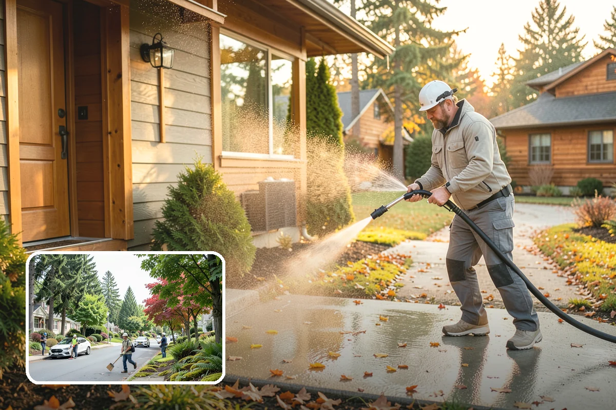Patio Furniture Cleaning in Beaux Arts Village, King County, WA - Removes the green algae film that thrives in western Washington humidity