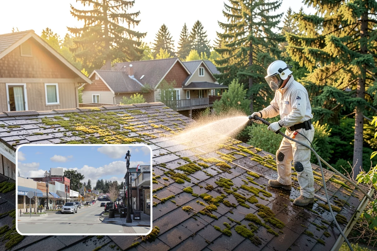 Patio Furniture Cleaning in Bothell, King County, WA - Removes the green algae film that thrives in western Washington humidity