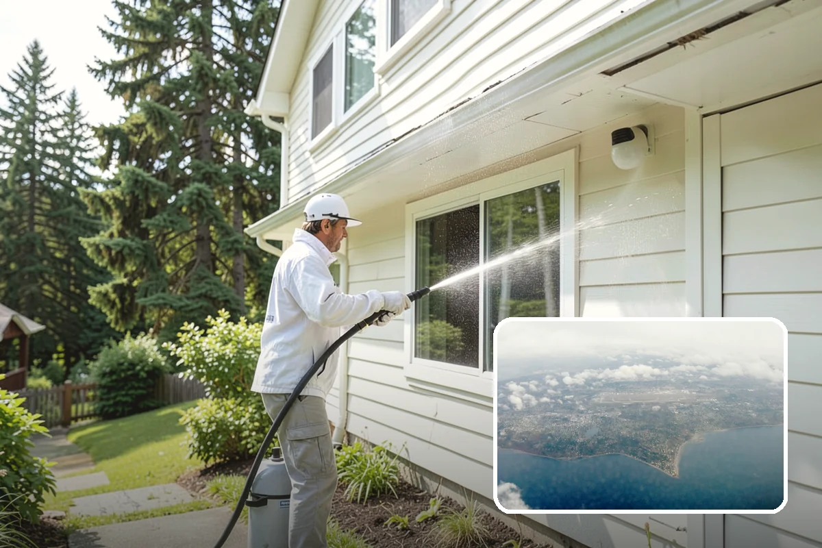 Patio Furniture Cleaning in Burien, King County, WA - Removes the green algae film that thrives in western Washington humidity