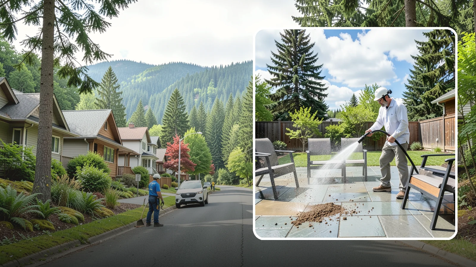 Patio Furniture Cleaning in Darrington, Snohomish County, WA - We deep-clean aluminum, wrought iron, teak, and resin patio sets so your Washington backyard is ready the moment the clouds break.