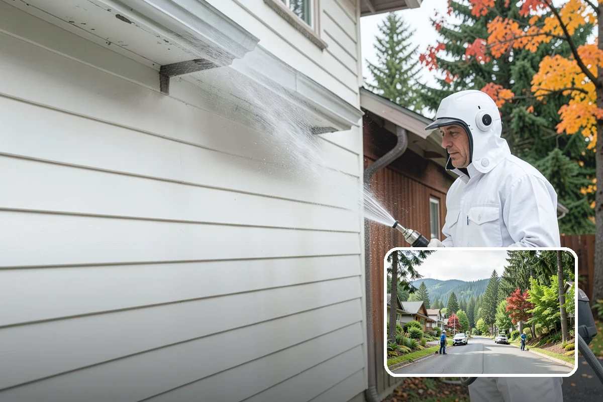 Patio Furniture Cleaning in Darrington, Snohomish County, WA - Removes the green algae film that thrives in western Washington humidity