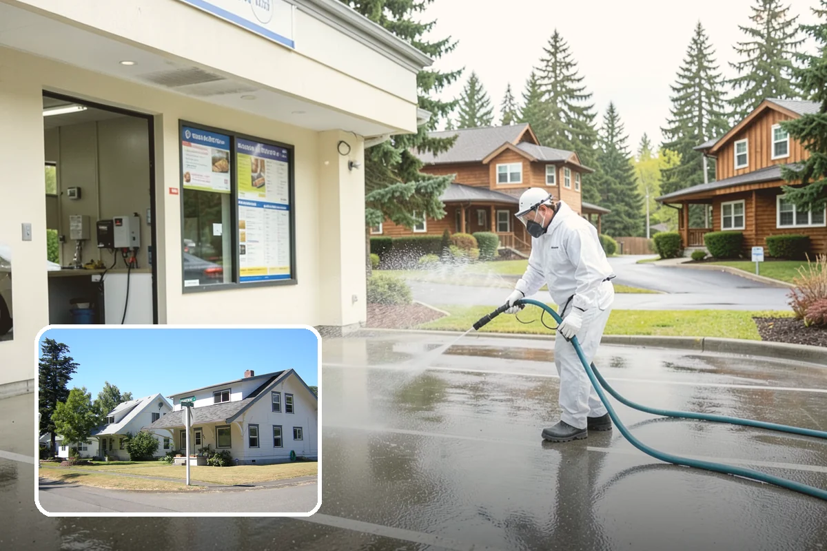 Patio Furniture Cleaning in DuPont, Pierce County, WA - Removes the green algae film that thrives in western Washington humidity
