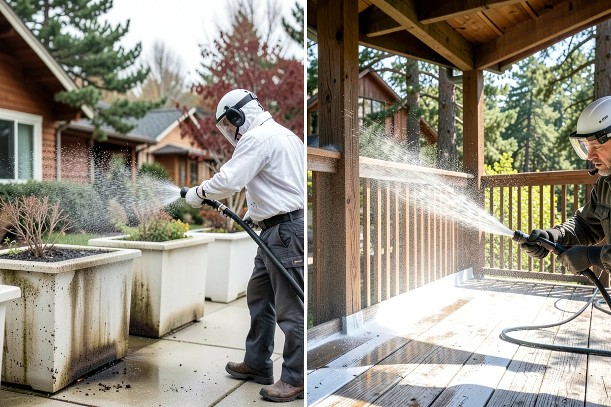 Patio Furniture Cleaning in DuPont, Pierce County, WA - Inspect each piece and sort by frame material and finish