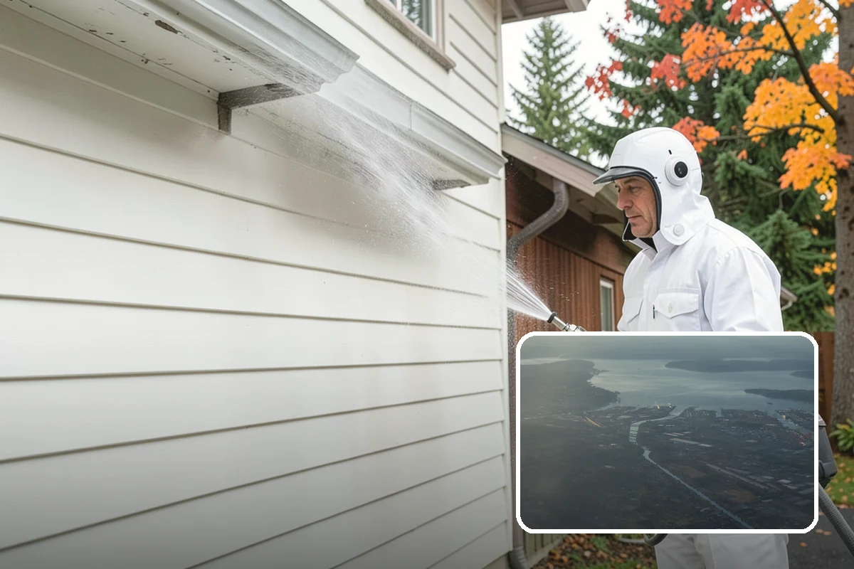 Patio Furniture Cleaning in Fife, Pierce County, WA - Removes the green algae film that thrives in western Washington humidity