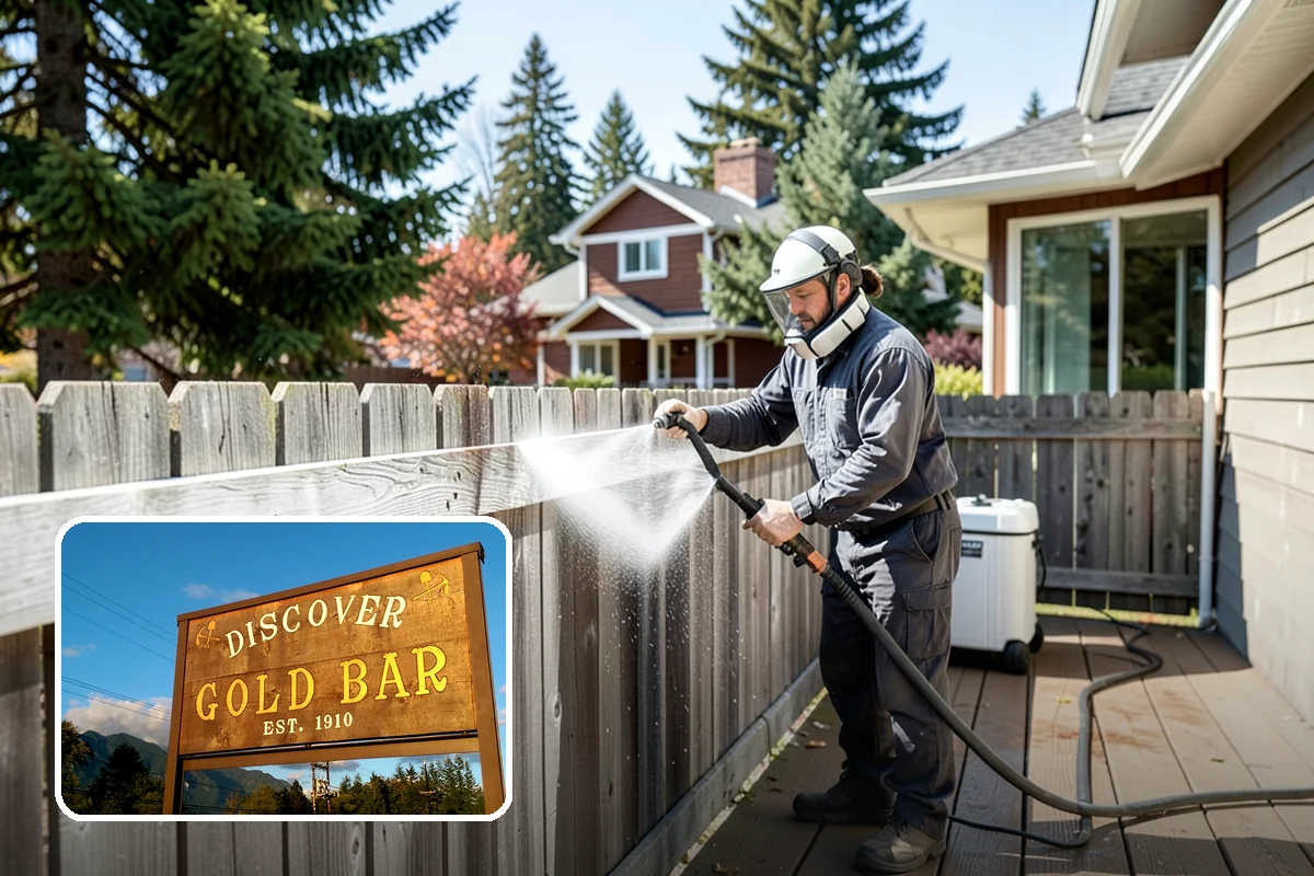 Patio Furniture Cleaning in Gold Bar, Snohomish County, WA - Removes the green algae film that thrives in western Washington humidity
