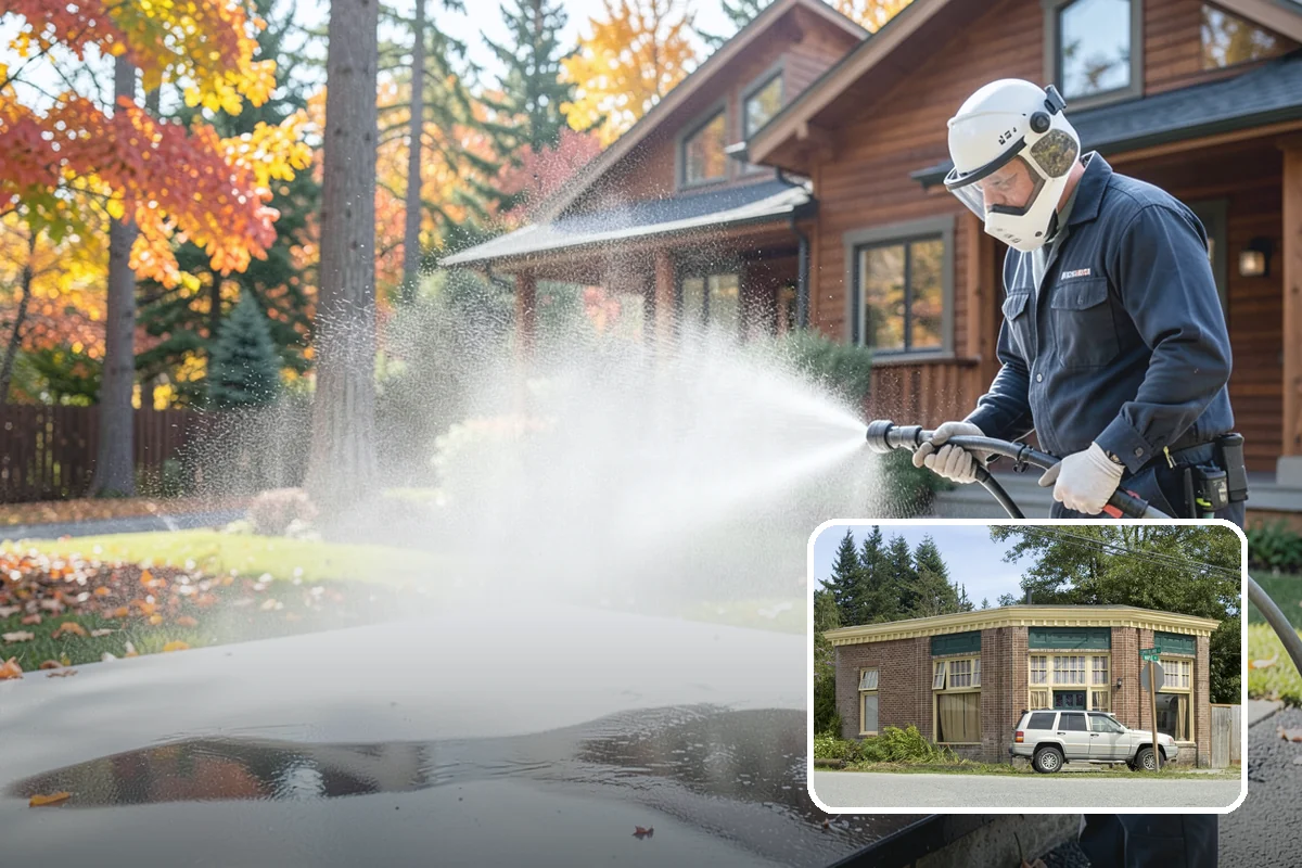 Patio Furniture Cleaning in Hamilton, Skagit County, WA - Removes the green algae film that thrives in western Washington humidity