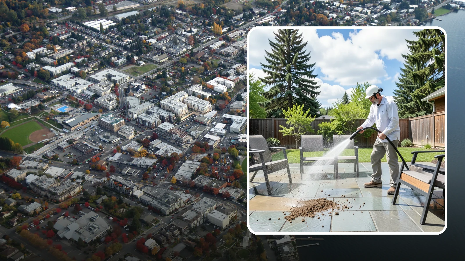 Patio Furniture Cleaning in Kirkland, King County, WA - We deep-clean aluminum, wrought iron, teak, and resin patio sets so your Washington backyard is ready the moment the clouds break.