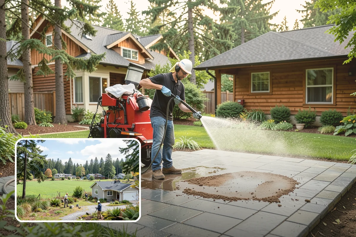 Patio Furniture Cleaning in Lyman, Skagit County, WA - Removes the green algae film that thrives in western Washington humidity