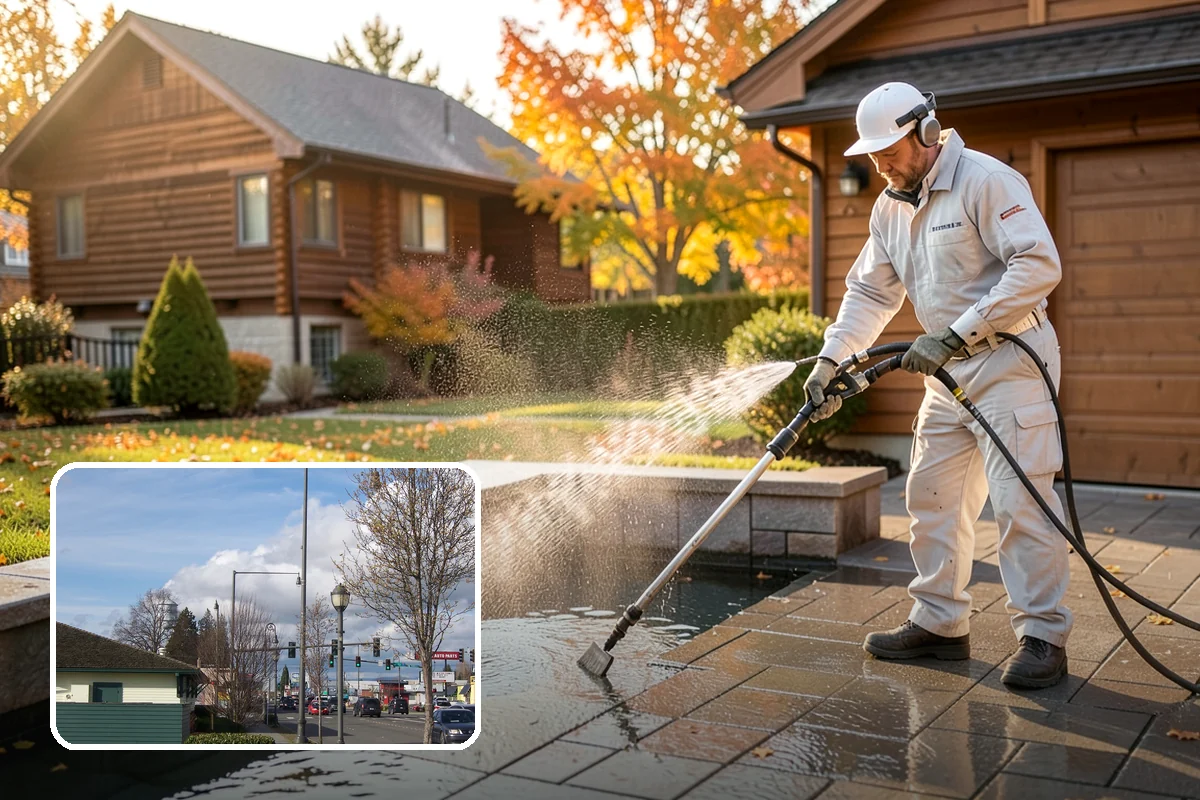 Patio Furniture Cleaning in Marysville, Snohomish County, WA - Removes the green algae film that thrives in western Washington humidity