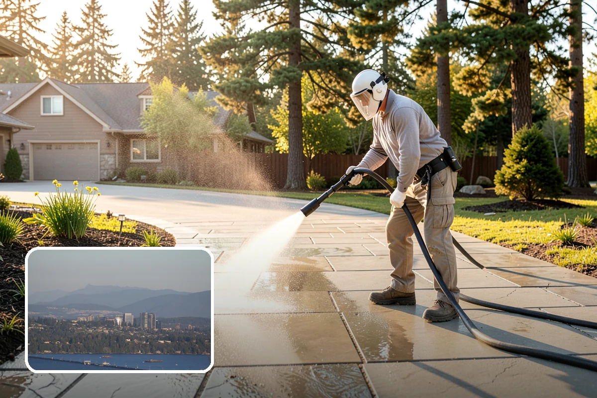 Patio Furniture Cleaning in Medina, King County, WA - Removes the green algae film that thrives in western Washington humidity