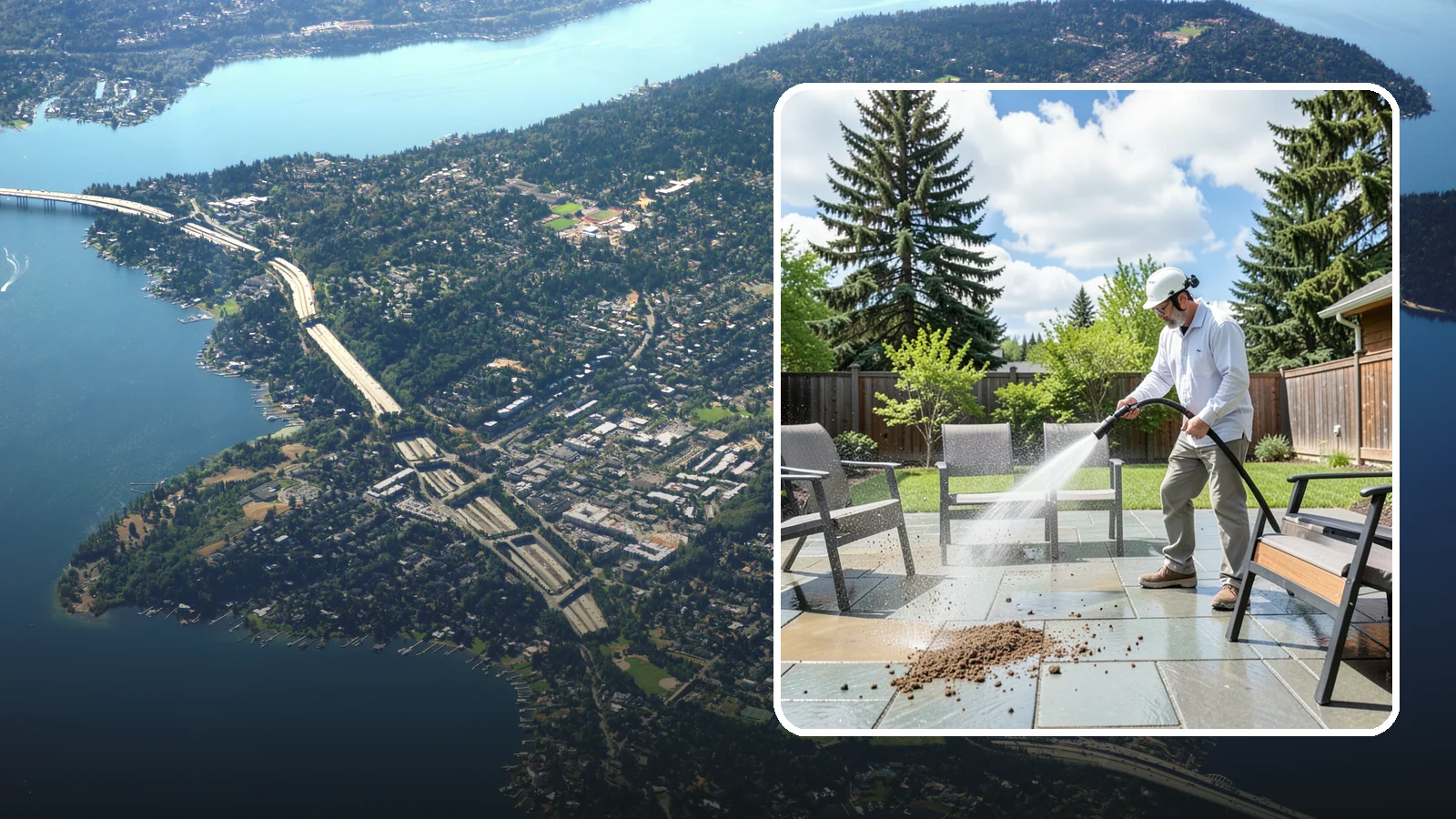 Patio Furniture Cleaning in Mercer Island, King County, WA - We deep-clean aluminum, wrought iron, teak, and resin patio sets so your Washington backyard is ready the moment the clouds break.