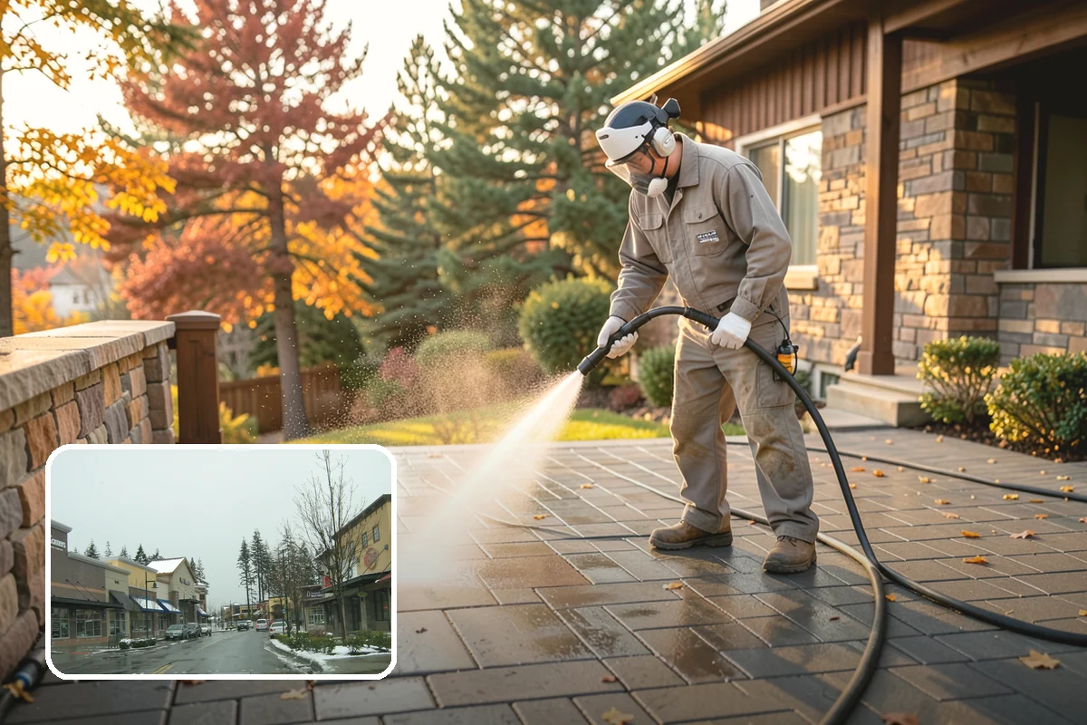 Patio Furniture Cleaning in Mill Creek, Snohomish County, WA - Removes the green algae film that thrives in western Washington humidity