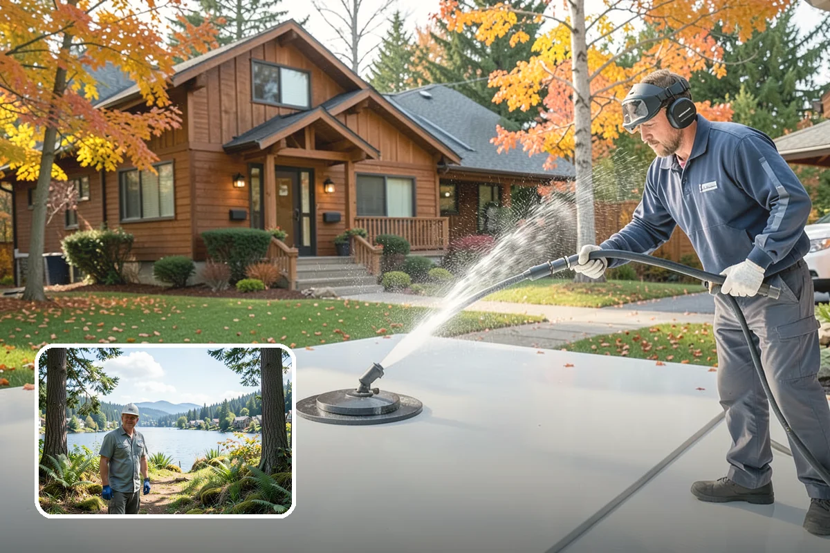 Patio Furniture Cleaning in Milton, King County, WA - Removes the green algae film that thrives in western Washington humidity