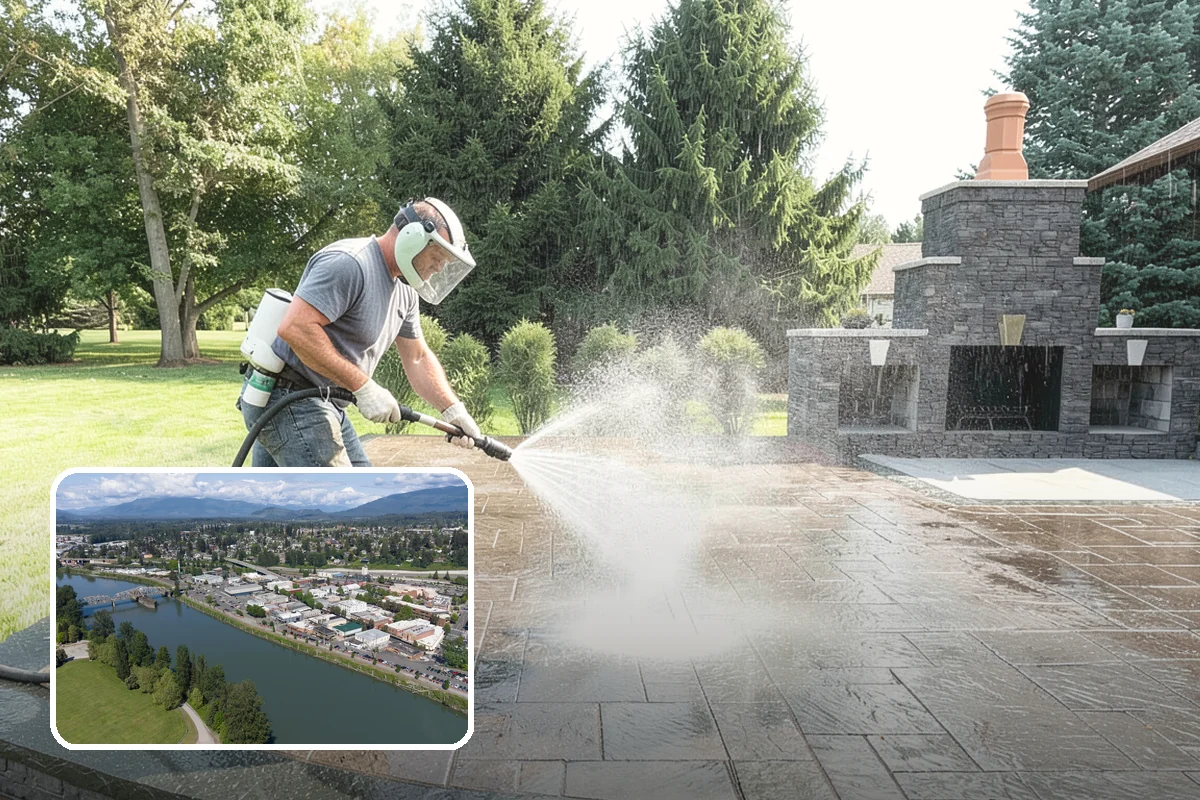 Patio Furniture Cleaning in Mount Vernon, Skagit County, WA - Removes the green algae film that thrives in western Washington humidity