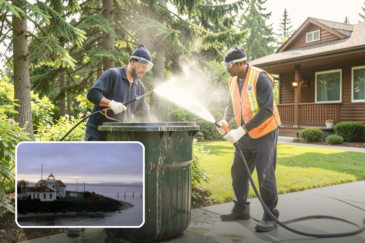 Patio Furniture Cleaning in Mukilteo, Snohomish County, WA - Removes the green algae film that thrives in western Washington humidity