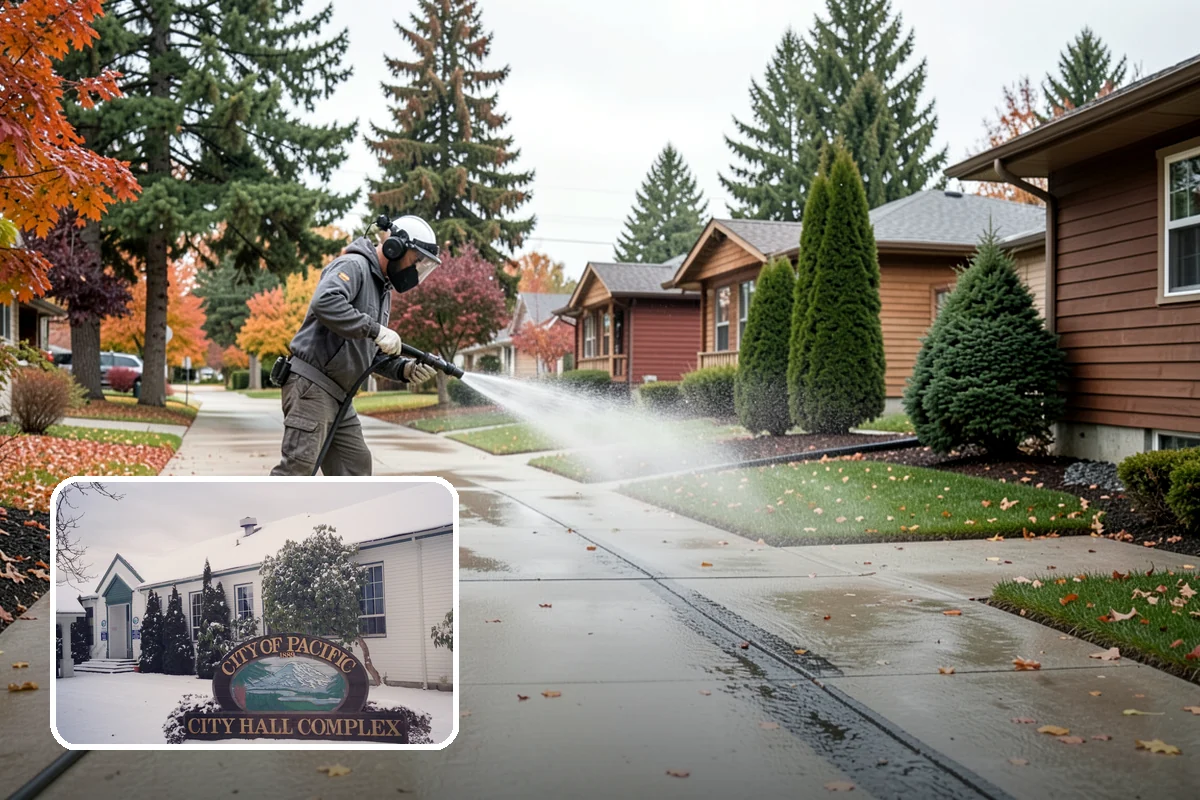 Patio Furniture Cleaning in Pacific, King County, WA - Removes the green algae film that thrives in western Washington humidity