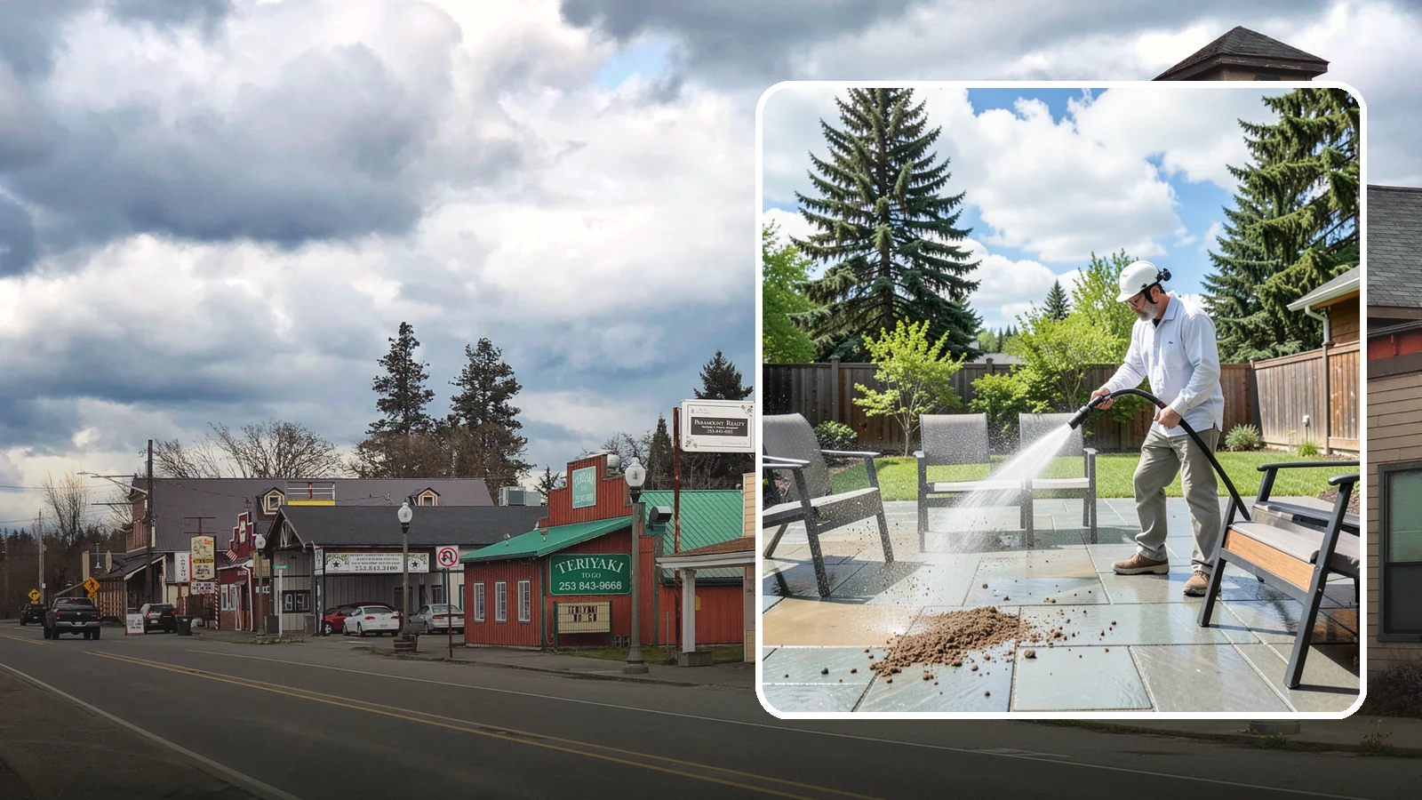 Patio Furniture Cleaning in Roy, Pierce County, WA - We deep-clean aluminum, wrought iron, teak, and resin patio sets so your Washington backyard is ready the moment the clouds break.