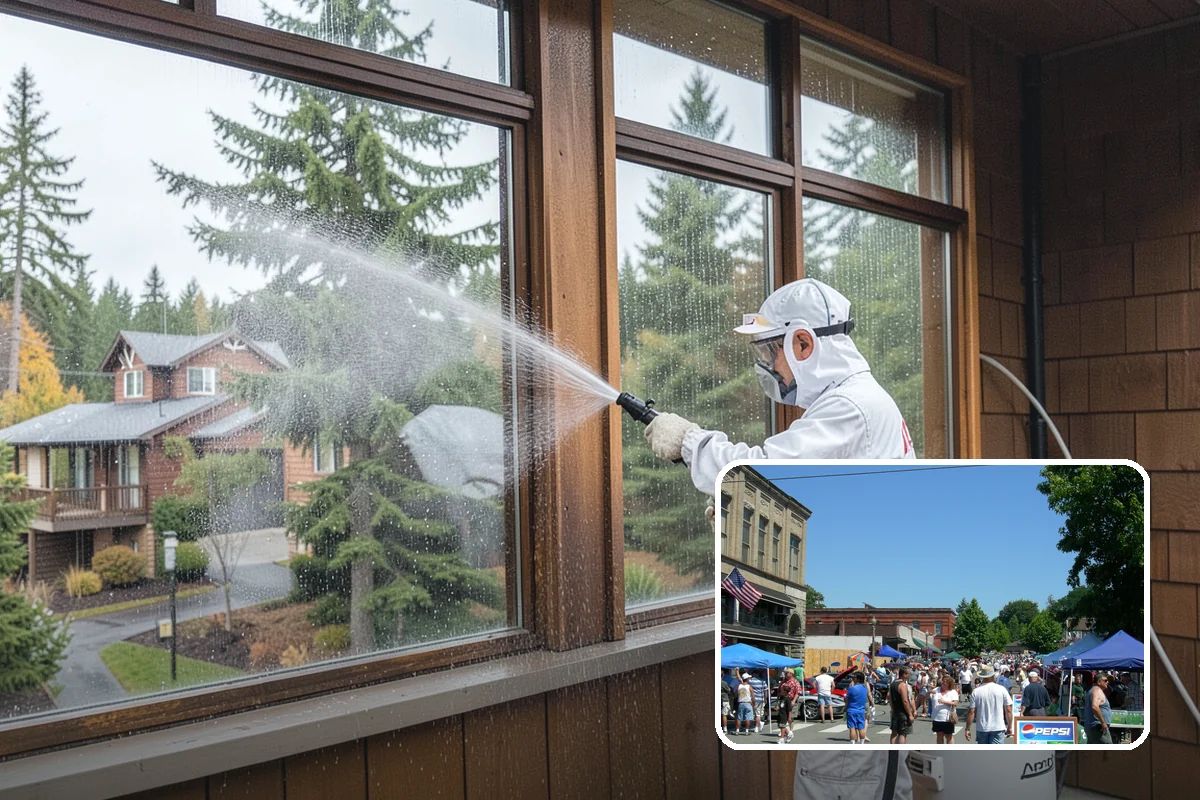 Patio Furniture Cleaning in Snohomish, Snohomish County, WA - Removes the green algae film that thrives in western Washington humidity