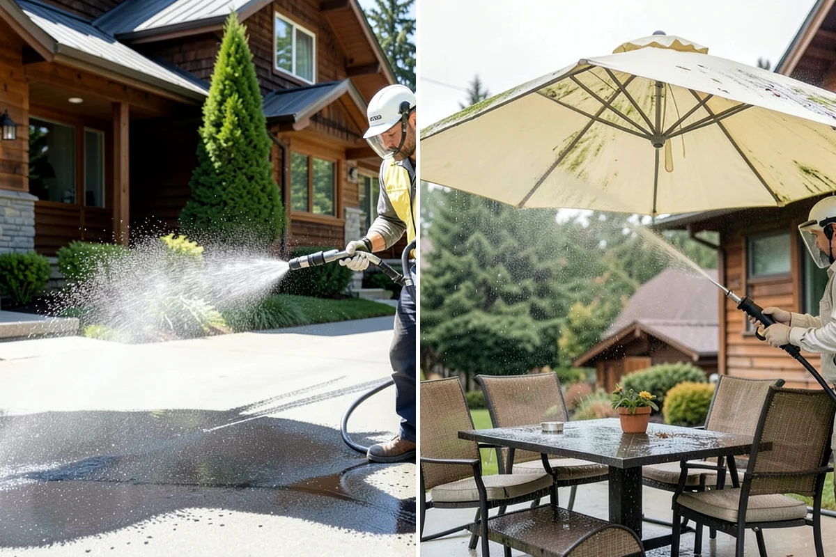 Patio Furniture Cleaning in Snoqualmie, King County, WA - Inspect each piece and sort by frame material and finish
