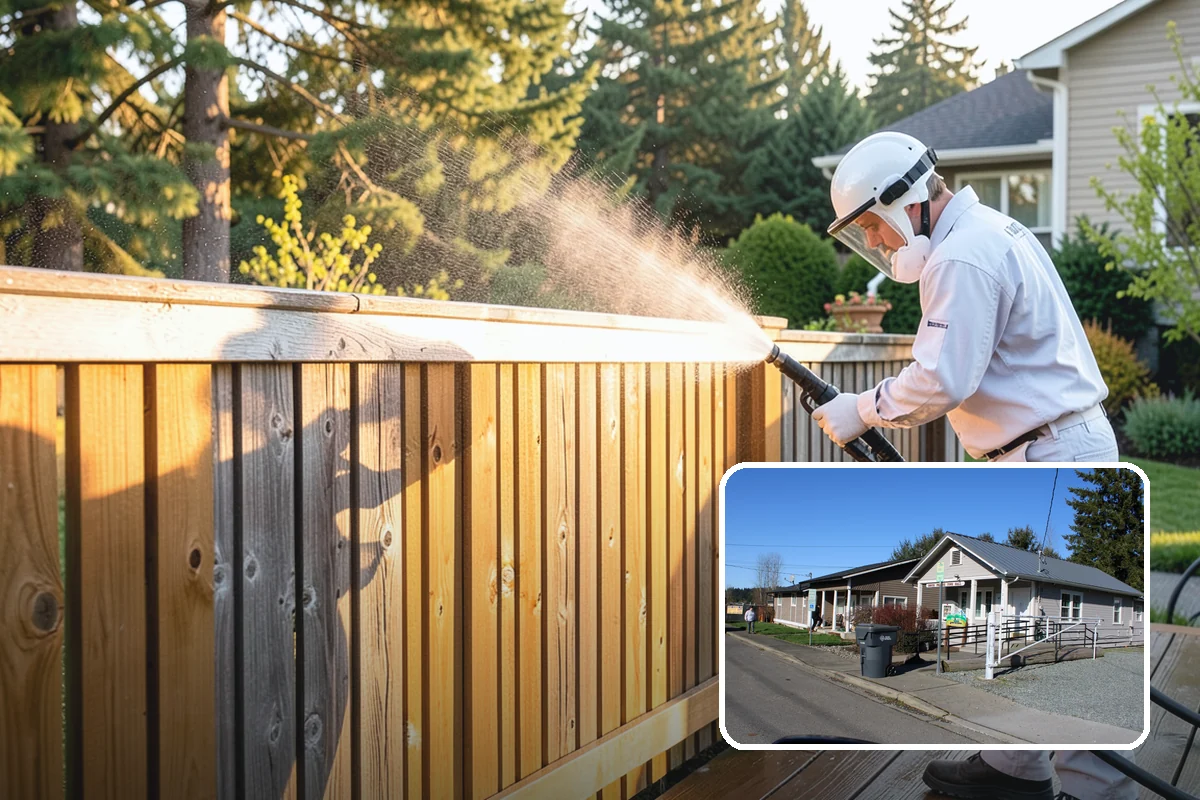 Patio Furniture Cleaning in South Prairie, Pierce County, WA - Removes the green algae film that thrives in western Washington humidity