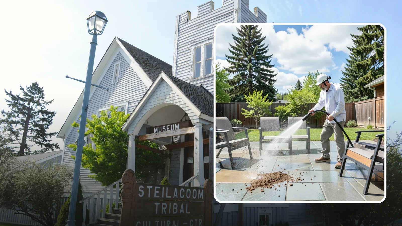 Patio Furniture Cleaning in Steilacoom, Pierce County, WA - We deep-clean aluminum, wrought iron, teak, and resin patio sets so your Washington backyard is ready the moment the clouds break.
