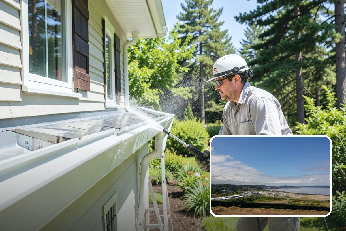 Patio Furniture Cleaning in University Place, Pierce County, WA - Removes the green algae film that thrives in western Washington humidity