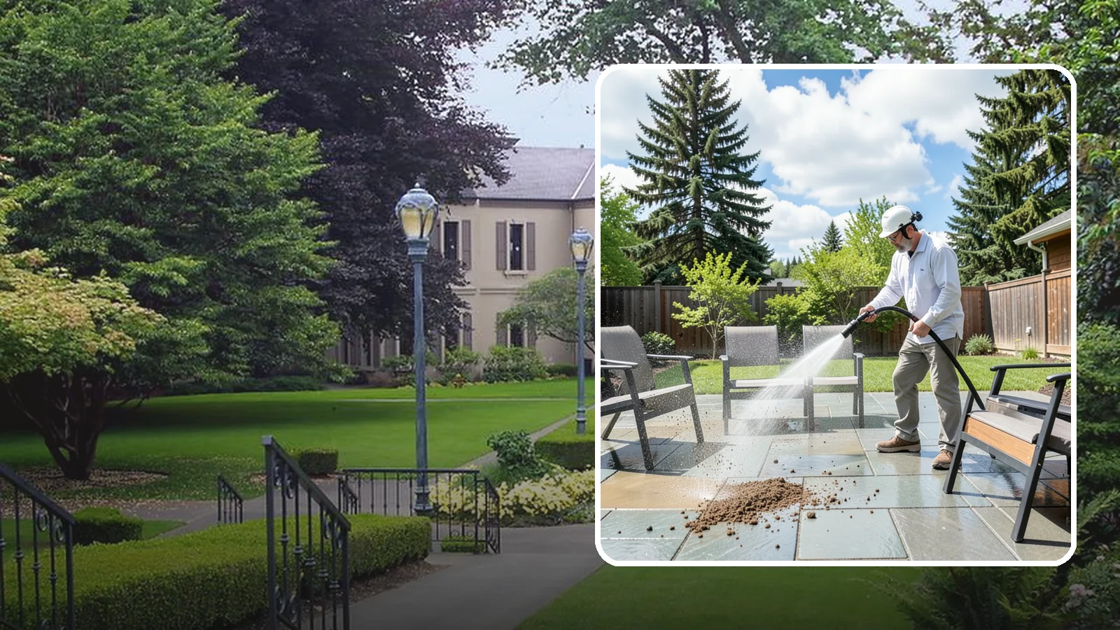 Patio Furniture Cleaning in Woodinville, King County, WA - We deep-clean aluminum, wrought iron, teak, and resin patio sets so your Washington backyard is ready the moment the clouds break.