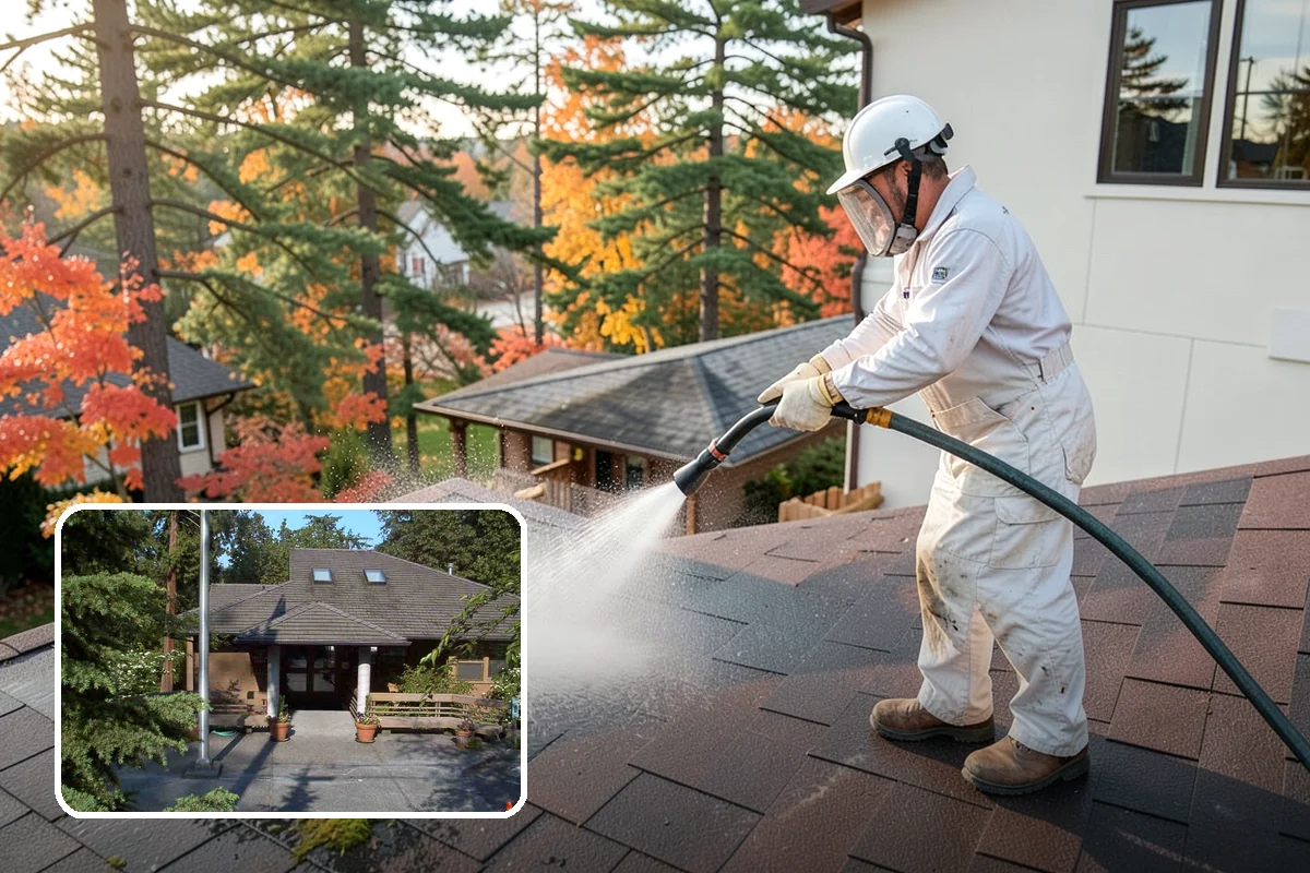 Patio Furniture Cleaning in Yarrow Point, King County, WA - Removes the green algae film that thrives in western Washington humidity