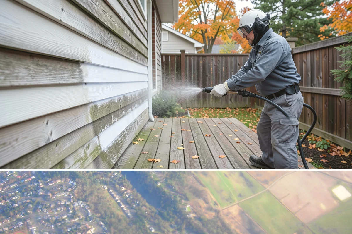 Patio Moss Removal in Algona, King County, WA - Treat patio moss in late spring, then again in fall to stay ahead of the wet season.