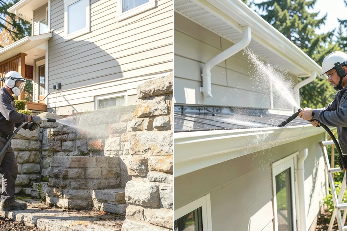 Patio Moss Removal in Anacortes, Skagit County, WA - Apply a moss-killing solution across the patio