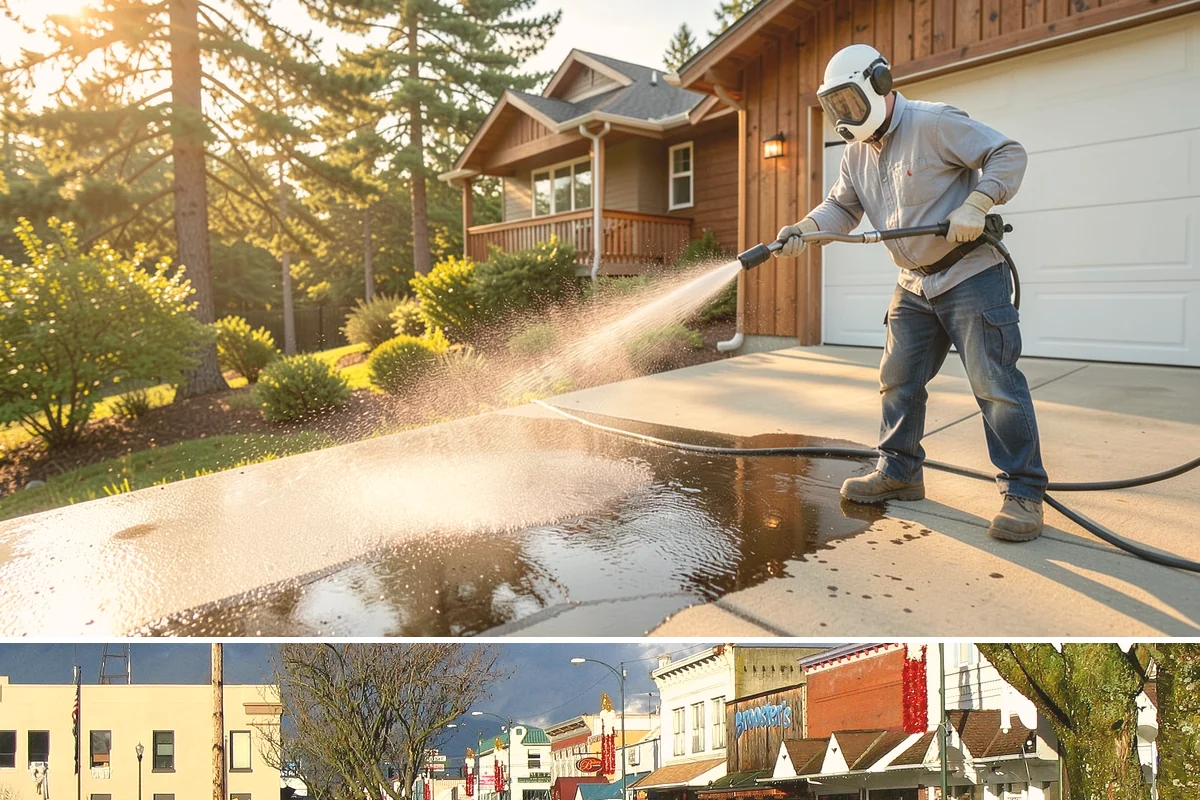 Patio Moss Removal in Arlington, Snohomish County, WA - Treat patio moss in late spring, then again in fall to stay ahead of the wet season.