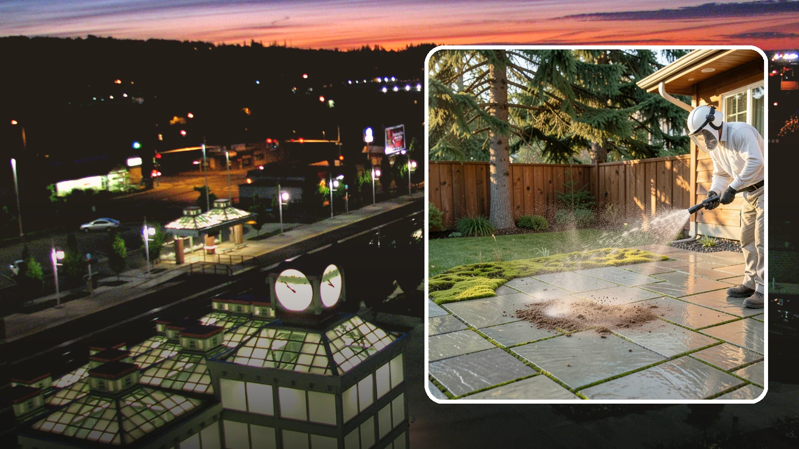 Patio Moss Removal in Auburn, King County, WA - Kill and clear the thick moss mats that Washington's damp shade builds across patios.