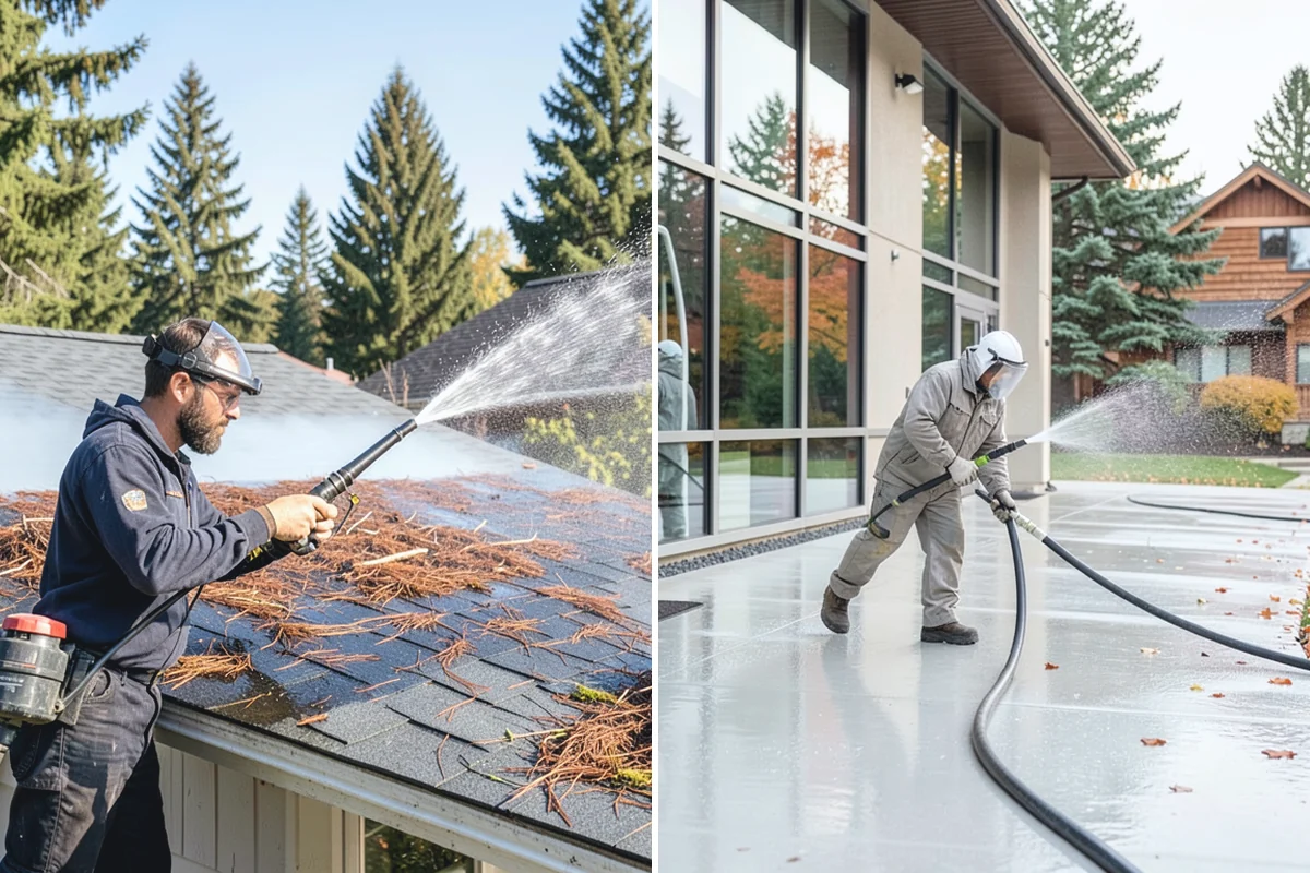Patio Moss Removal in Auburn, King County, WA - Apply a moss-killing solution across the patio