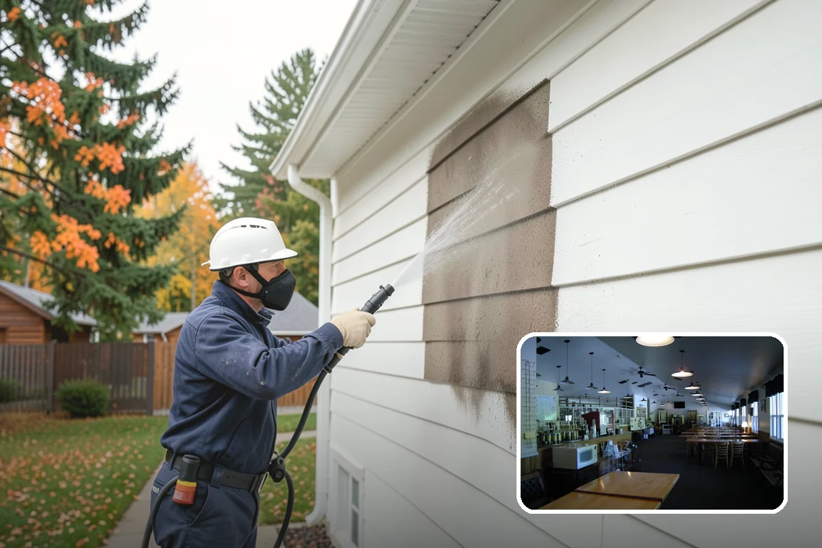 Patio Moss Removal in Black Diamond, King County, WA - Kills moss at the root to slow regrowth