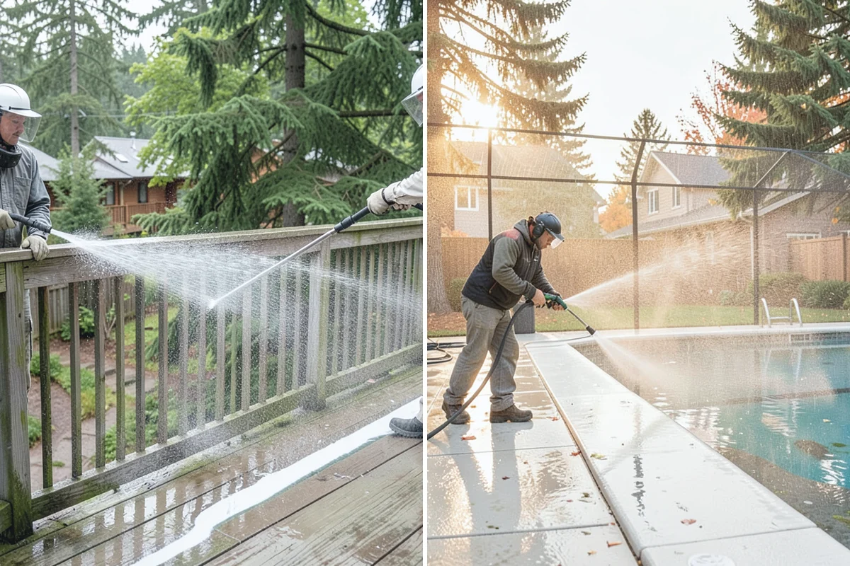 Patio Moss Removal in Bonney Lake, Pierce County, WA - Apply a moss-killing solution across the patio