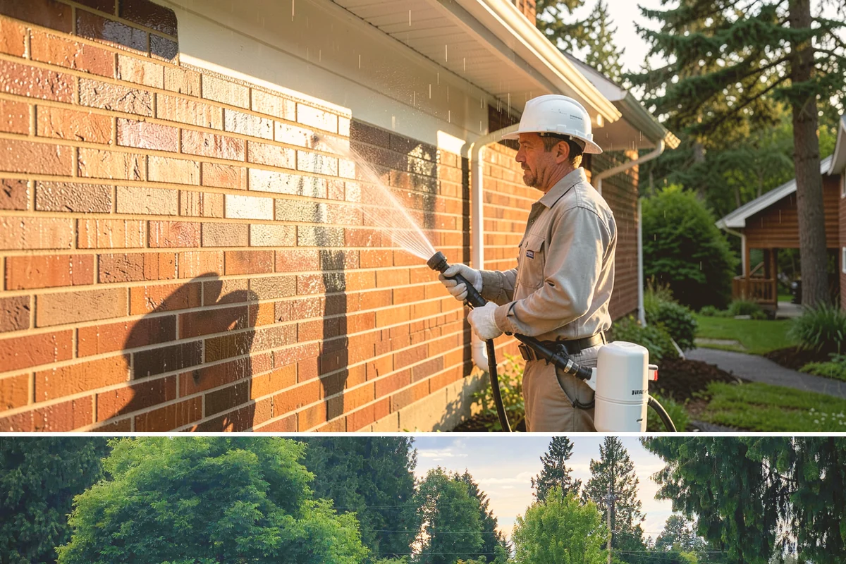 Patio Moss Removal in Bonney Lake, Pierce County, WA - Treat patio moss in late spring, then again in fall to stay ahead of the wet season.