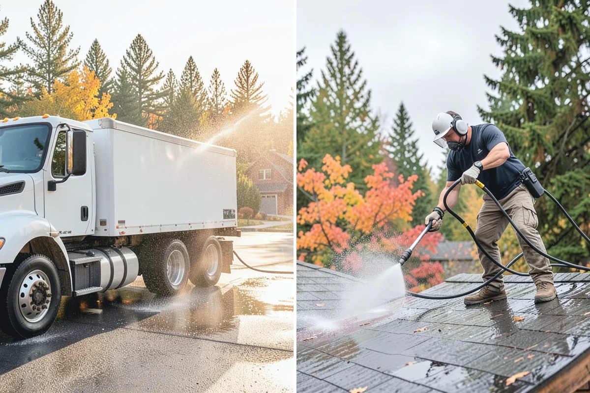 Patio Moss Removal in Buckley, Pierce County, WA - Apply a moss-killing solution across the patio